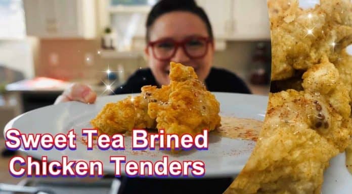 Sweet Tea Brined Chicken Tenders with Maple Mustard Dipping Sauce